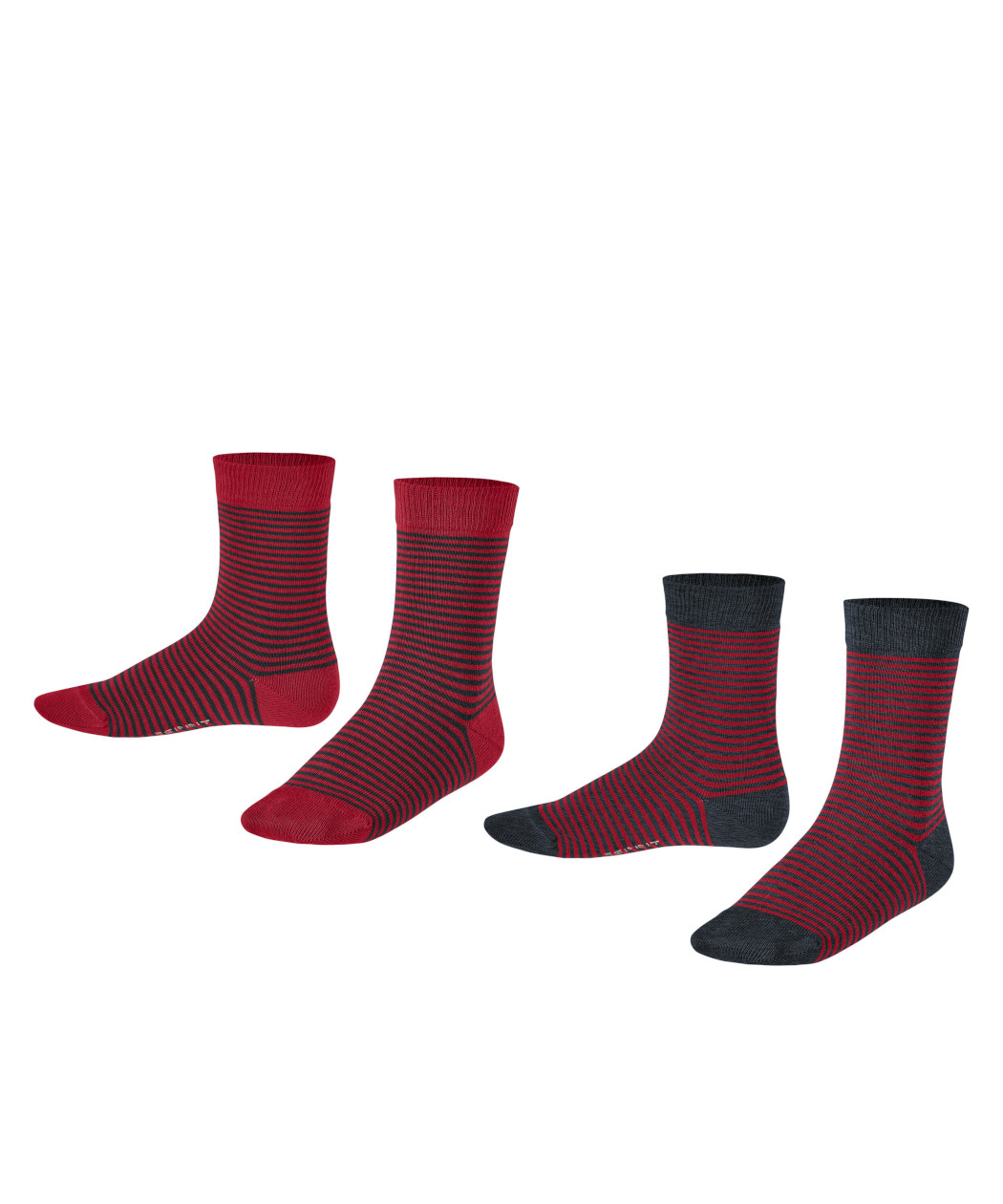 2x2er Pack Esprit Fine Stripe Kinder Socken 