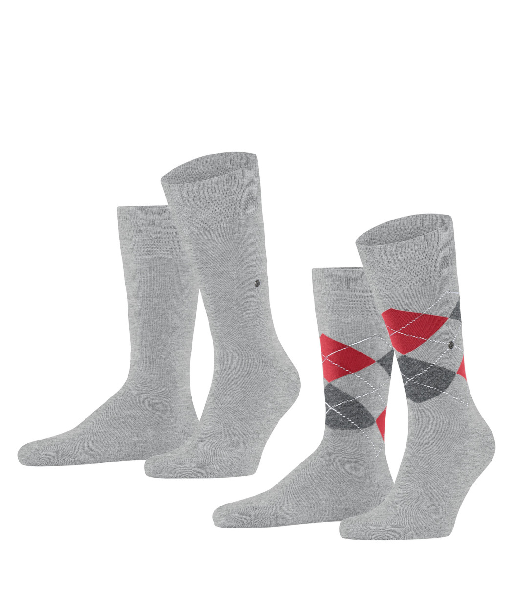 2er-Pack Burlington Everyday Argyle Mix Herren Socken