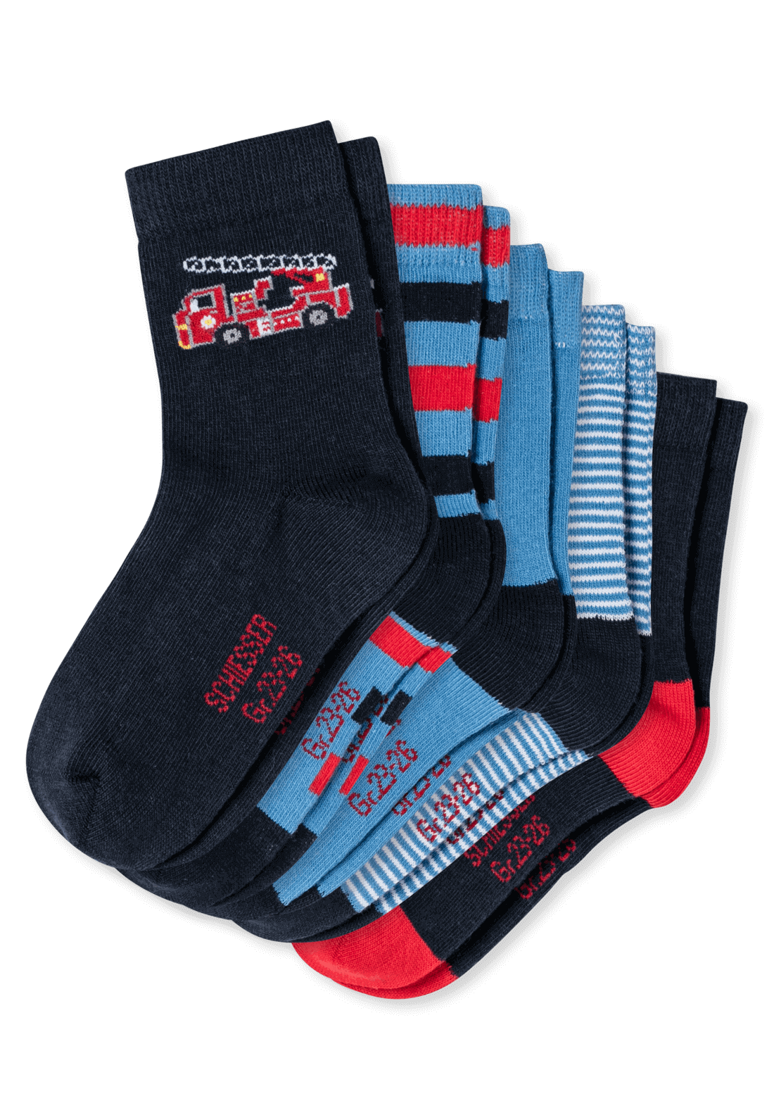 5er-Pack Schiesser Feuerwehr Jungen Socken