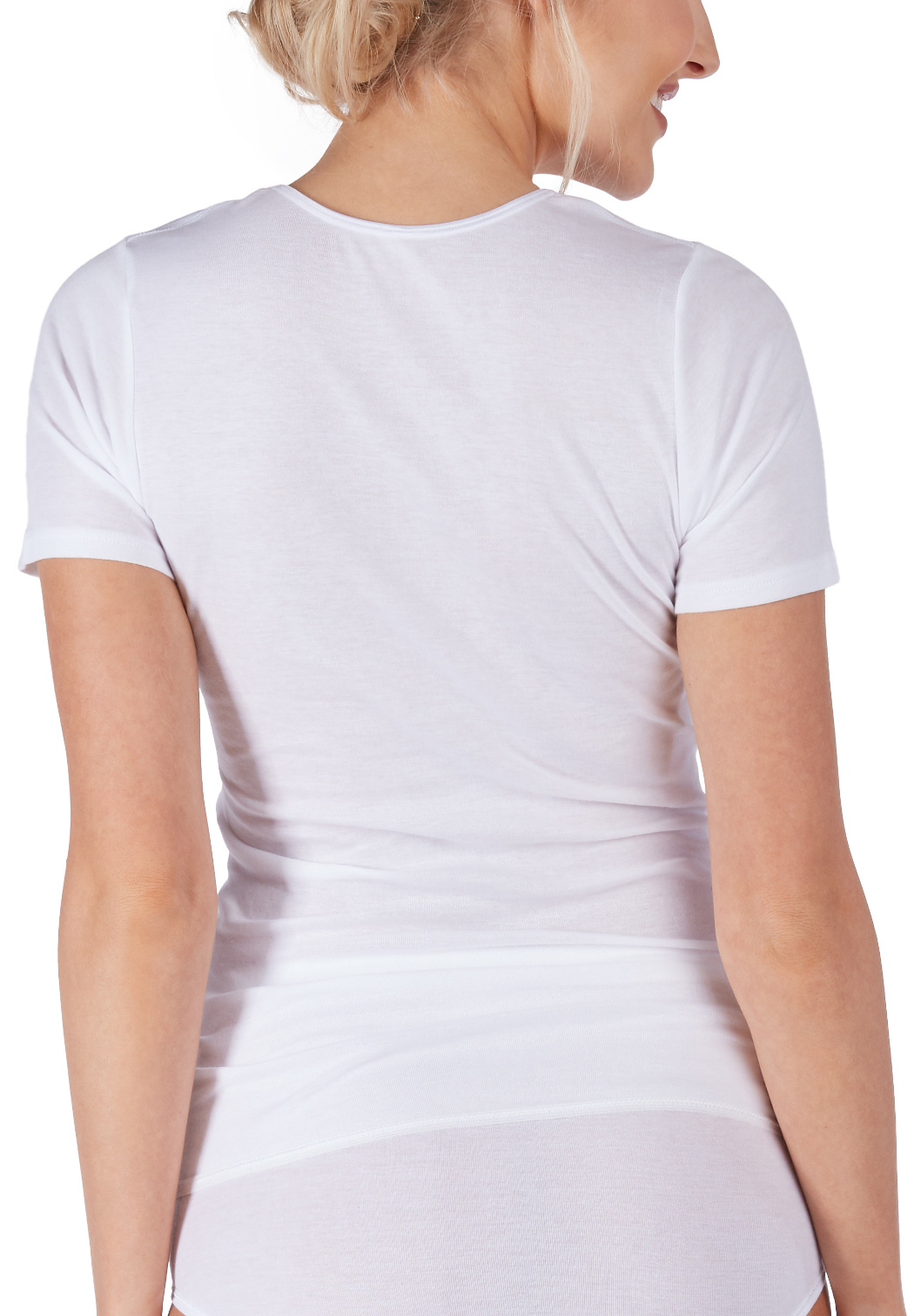 Huber Cotton Fine Rip Damen Shirt kurzarm 