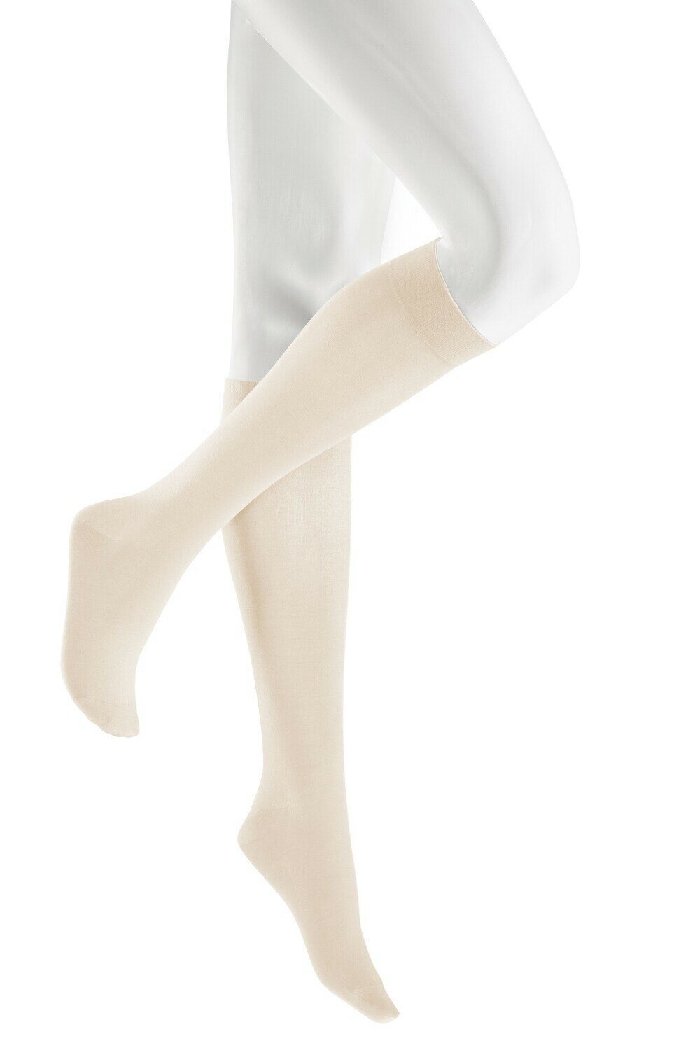 KUNERT_ST00_2030_110283800_winterweiss Kunert Sensual Cotton Damen Kniestrümpfe