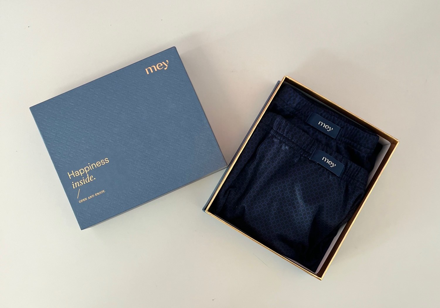 2er-Pack Mey Serie Happiness inside schwarz Herren Shorty  