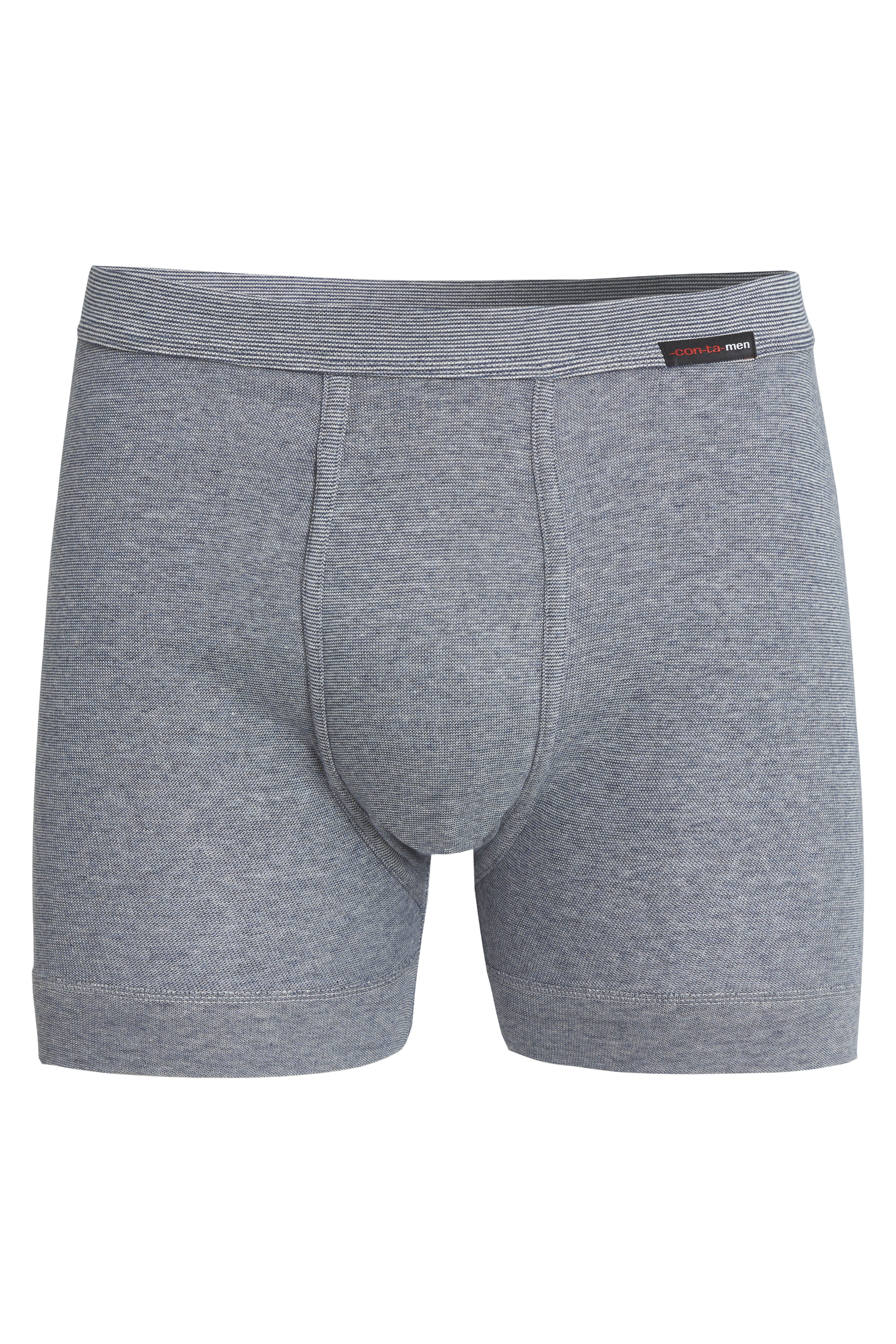 Conta 711 Feinripp Melange Herren Hose kurz mit Eingriff