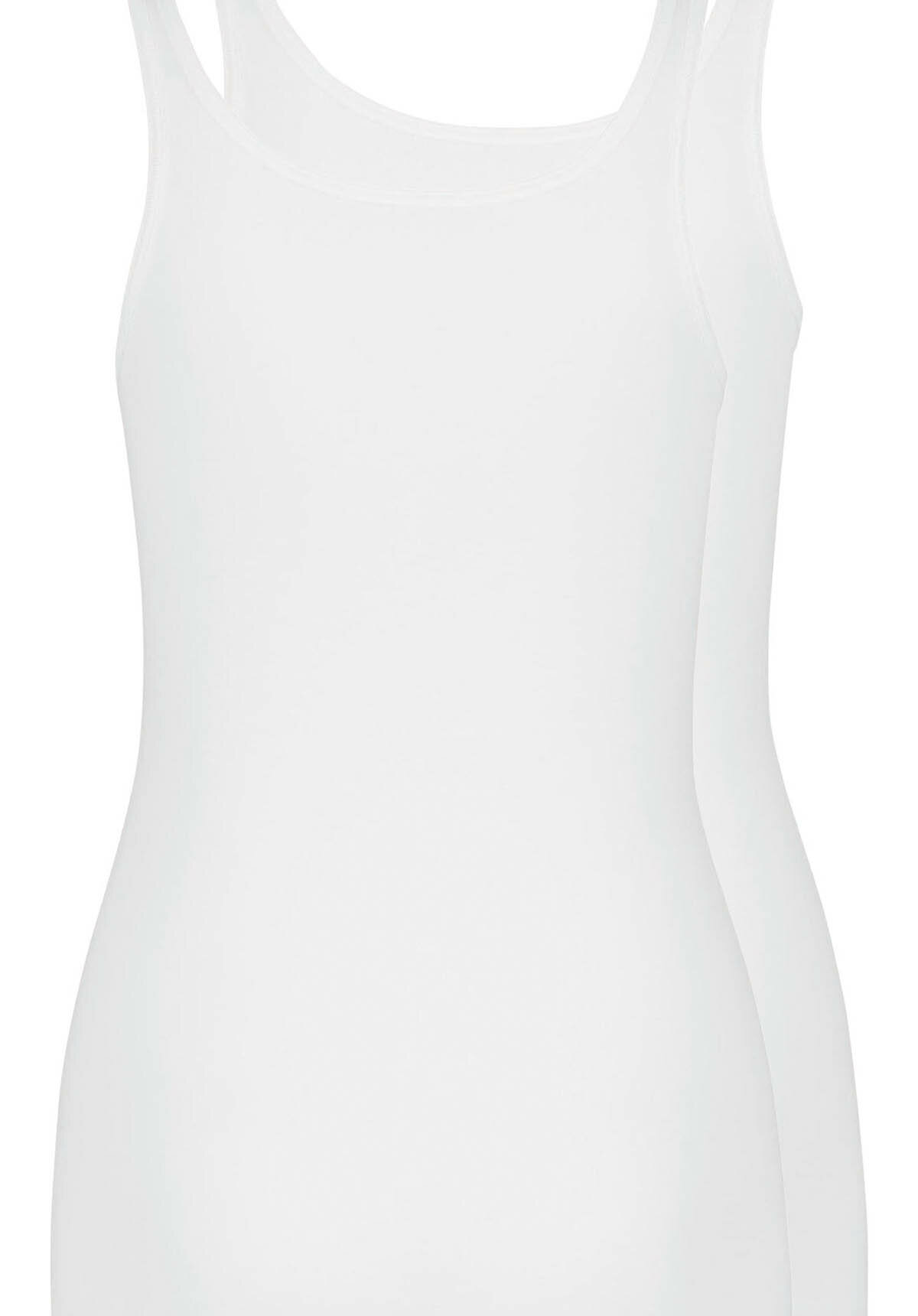 2er Pack Huber Cotton Extra Fine Damen Achselshirt