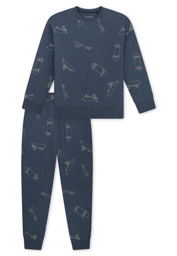 Schiesser Nightwear Jungen Schlafanzug lang Bündchen