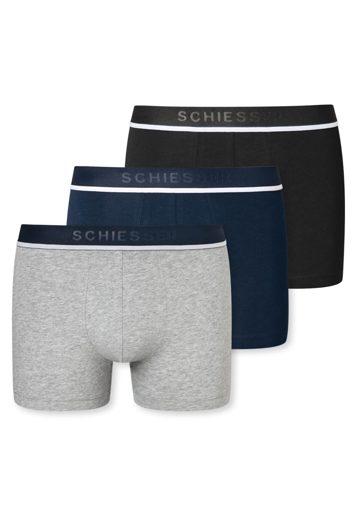 3er-Pack Schiesser 95/5 Organic Cotton Herren Shorts