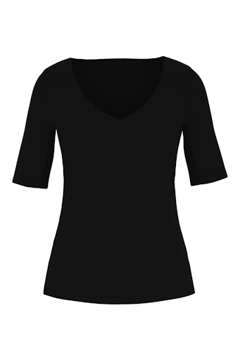Mey Serie Blazershirt Damen T-Shirt V-Ausschnitt