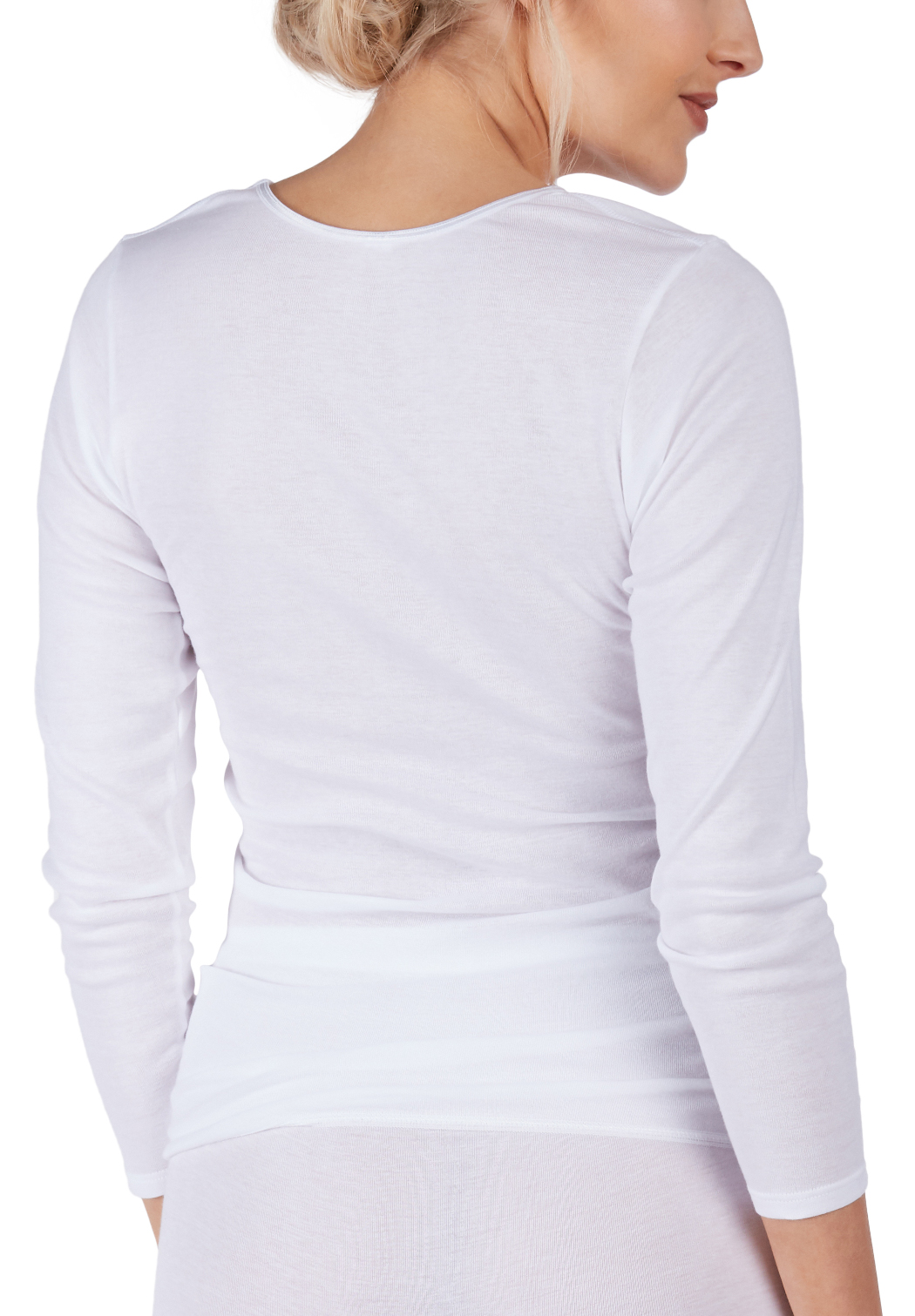 Huber Cotton Fine Rip Damen Shirt Langarm 