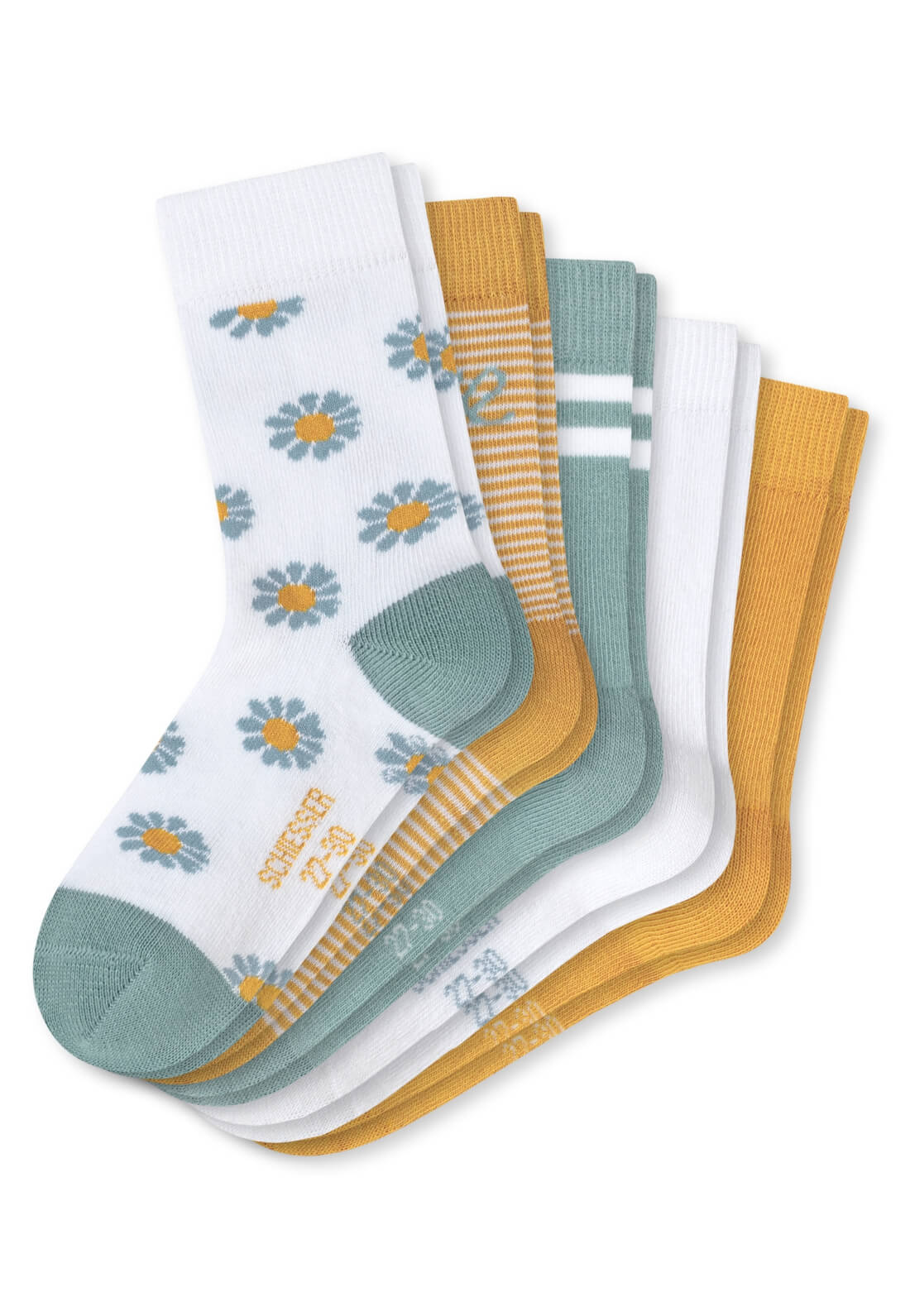 5er-Pack Schiesser Blume Mädchen Socken