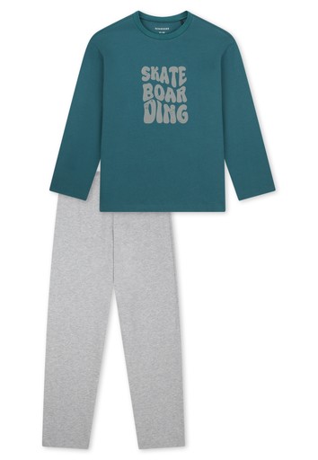 Schiesser Nightwear Jungen Schlafanzug lang Skate