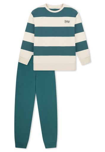 Schiesser Nightwear Jungen Schlafanzug lang Bündchen