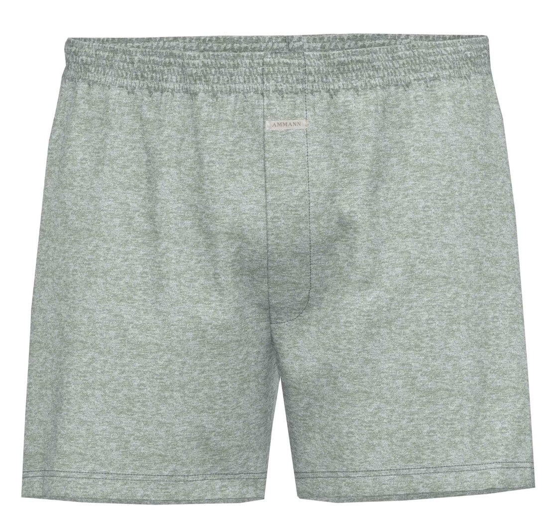 Ammann Basic Cotton Boxer-Shorts grau melange