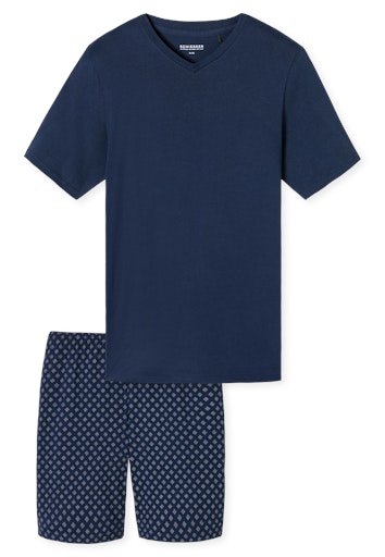 Schiesser Casual Essentials Herren Schlafanzug kurz