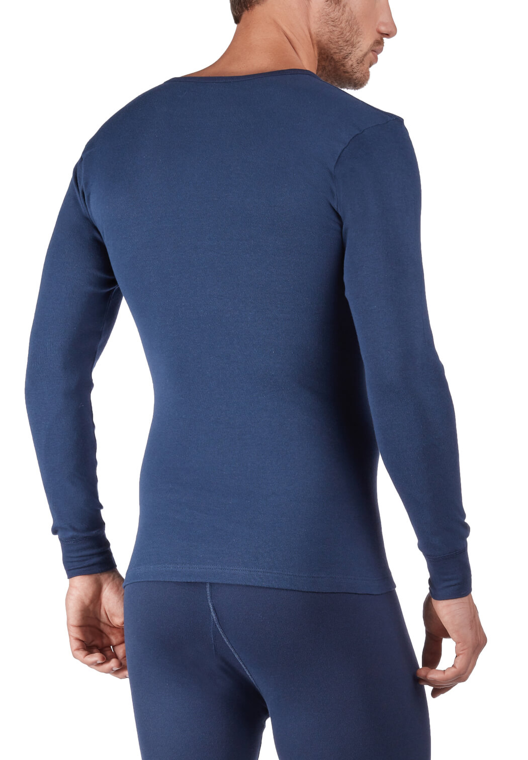Huber Cotton Fine Rib Herren Shirt langarm