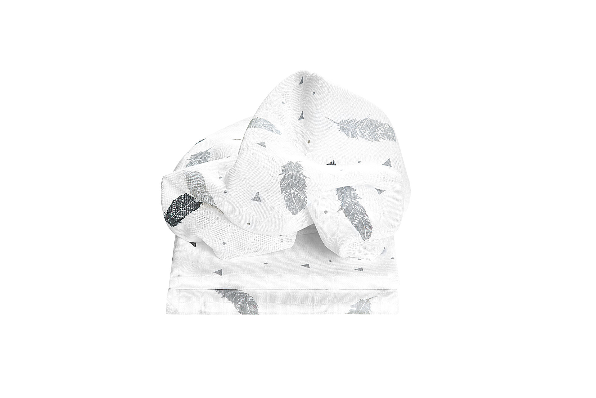 3er Pack Odenwälder Mullwindeln "feather" Baby