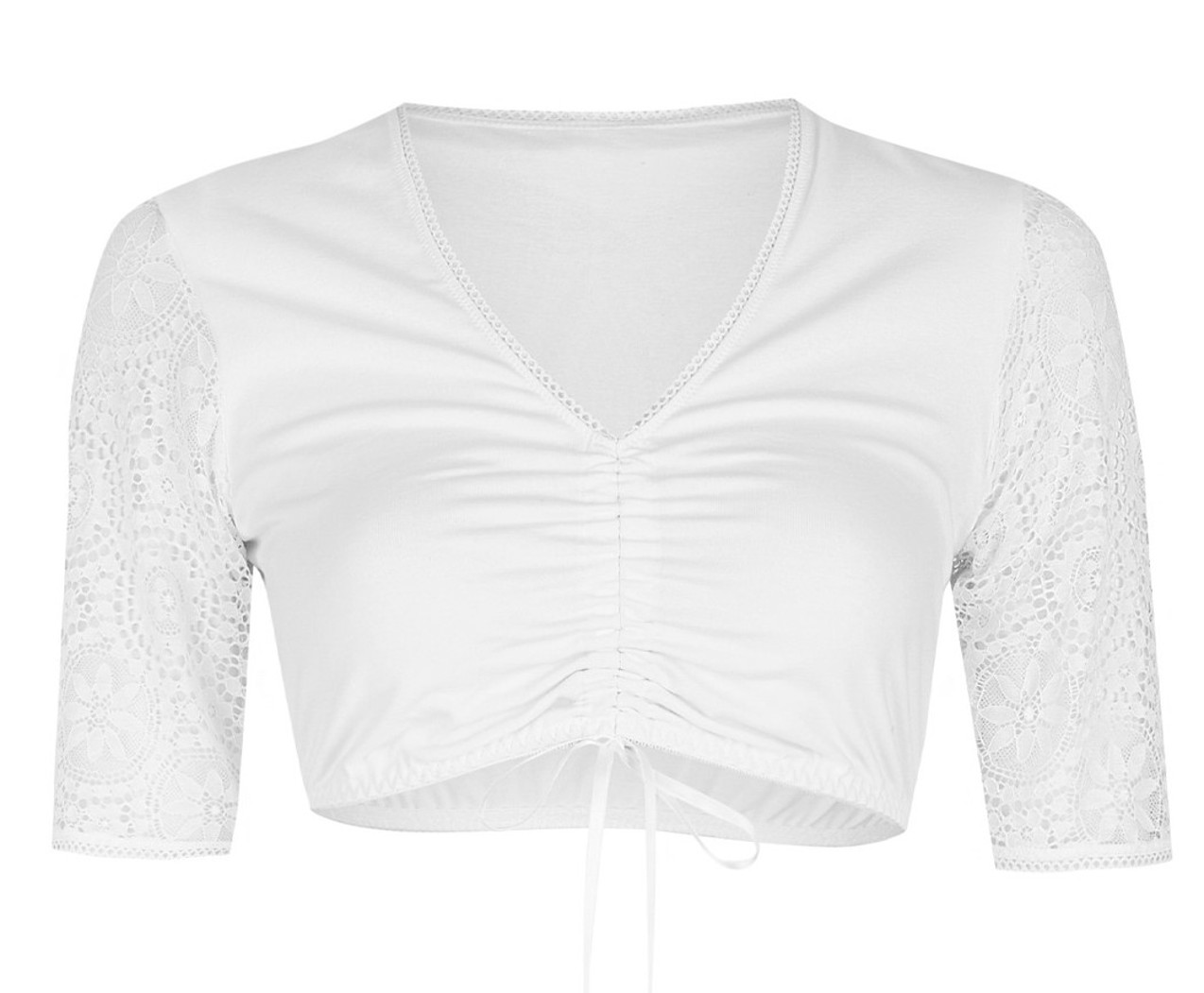 Nina von C Damen Dirndlbluse halbarm