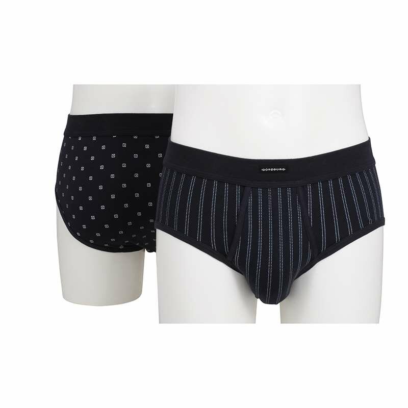 2erPack Götzburg Herren Feinripp Slip mit Eingriff