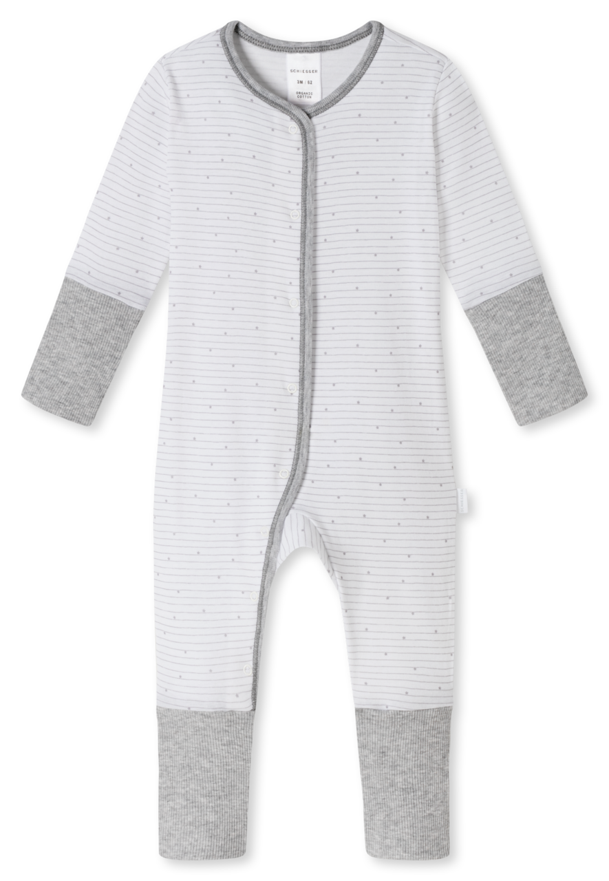 Schiesser Original Classic Feinripp Baby Anzug mit Vario