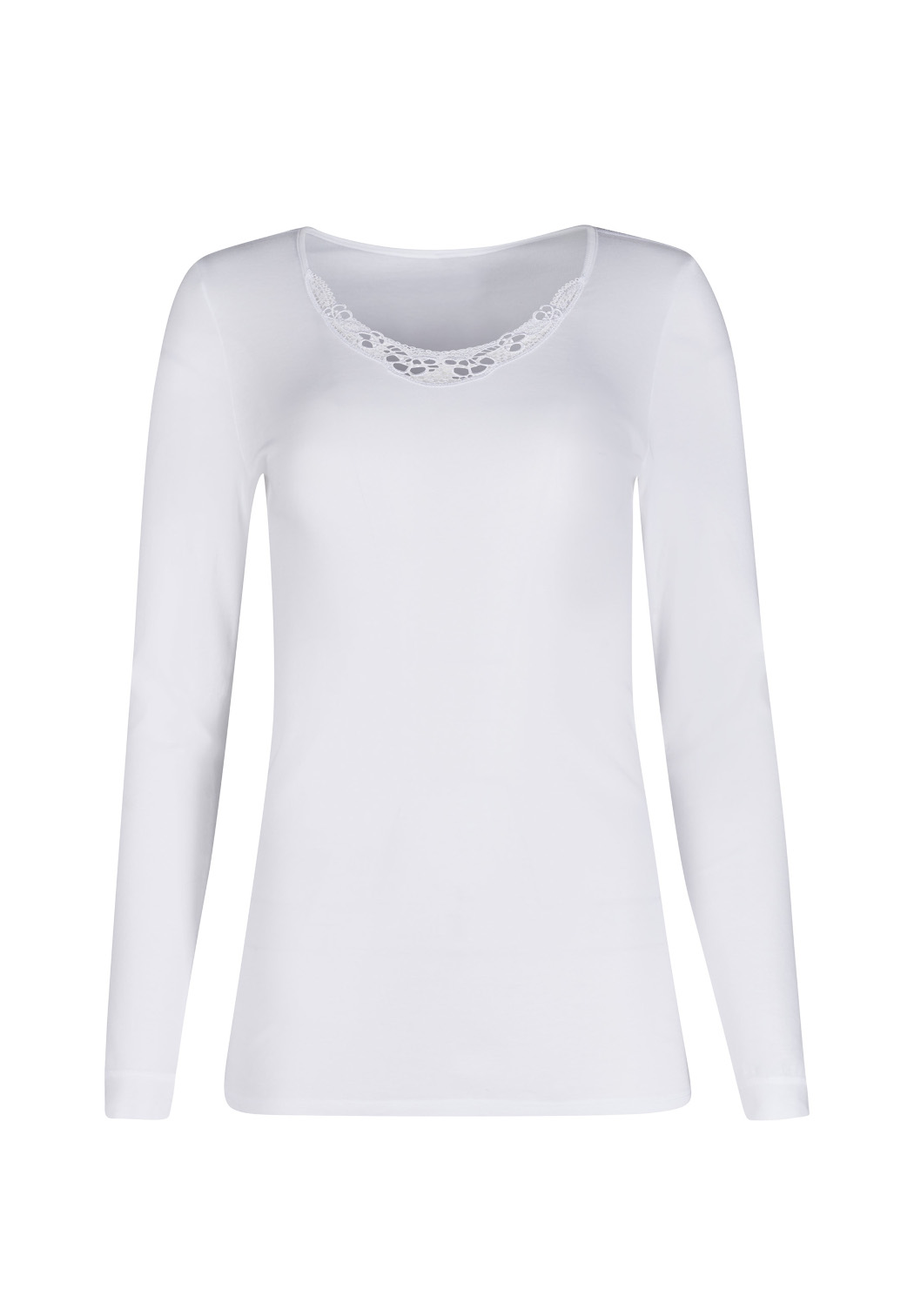 Huber Cotton Embroidery Damen Shirt langarm 
