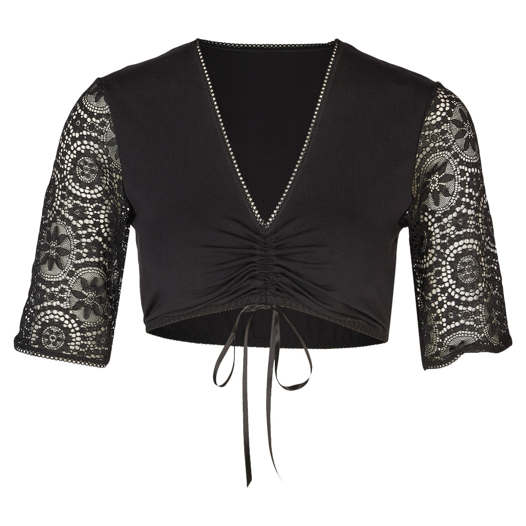 Nina von C Damen Dirndlbluse halbarm