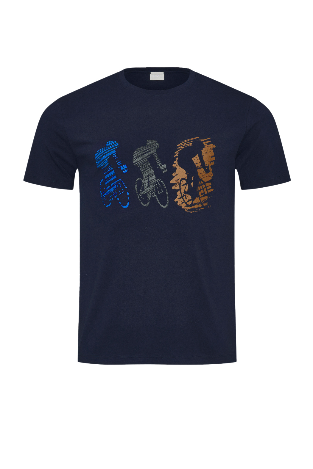 Mey Serie GOTS Bicycle Herren Schlafshirt yacht blue
