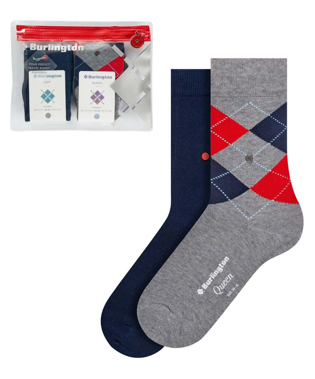 Burlington Travel Pouch Damen Socken Geschenkset