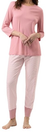 Mey Serie Simple Stripes Damen Anzug 7/8 lang, 3/4 Arm