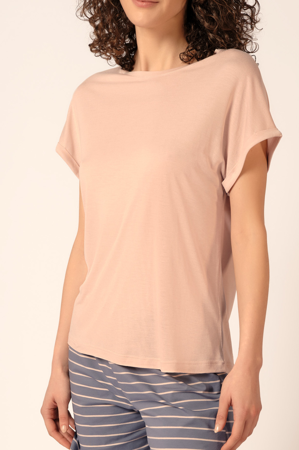 Huber Night Basic Selection Damen Shirt kurzarm