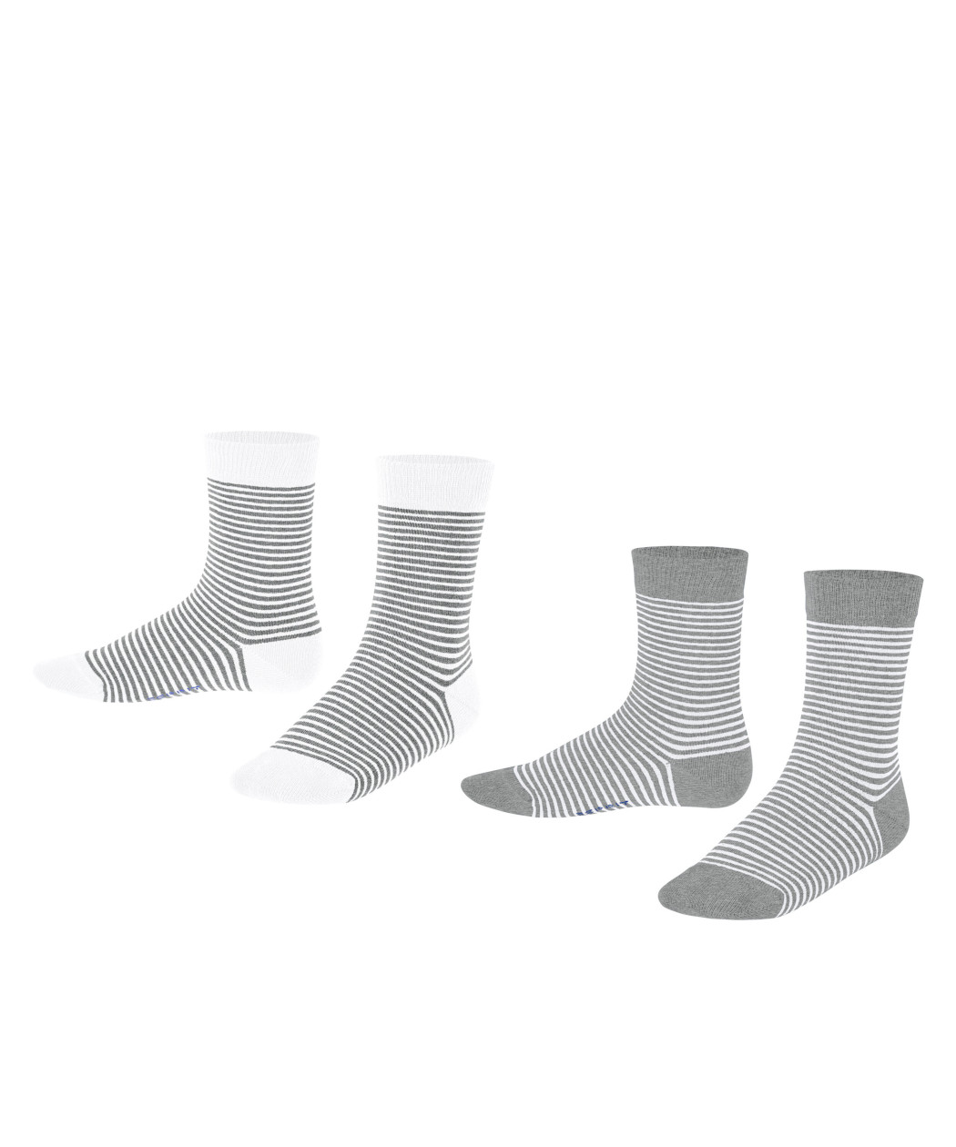 2x2er Pack Esprit Fine Stripe Kinder Socken 