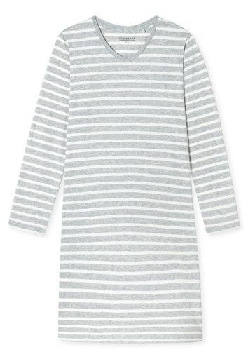 Schiesser Casual Essentials Damen Nachthemd langarm