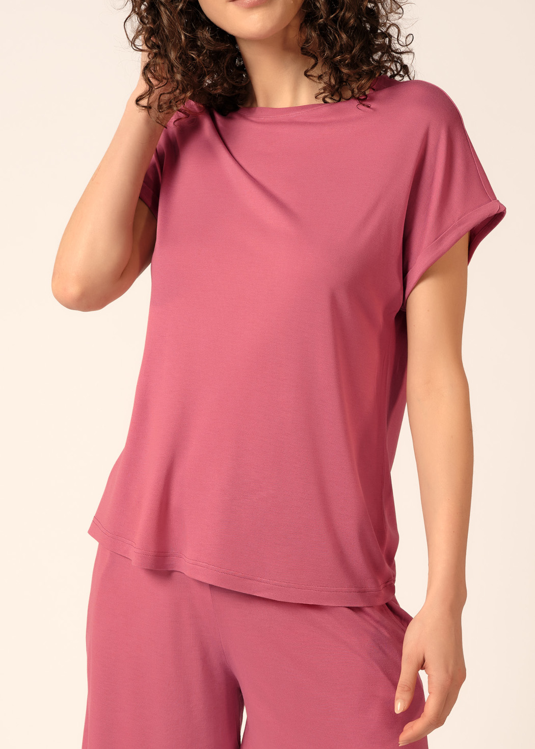 Huber Night Basic Selection Damen Shirt kurzarm
