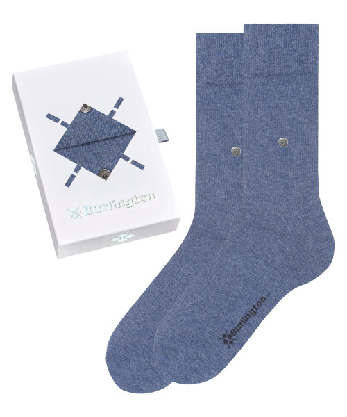 2er-Pack Burlington Basic Gift Box-Uni Herren Kurzstrumpf
