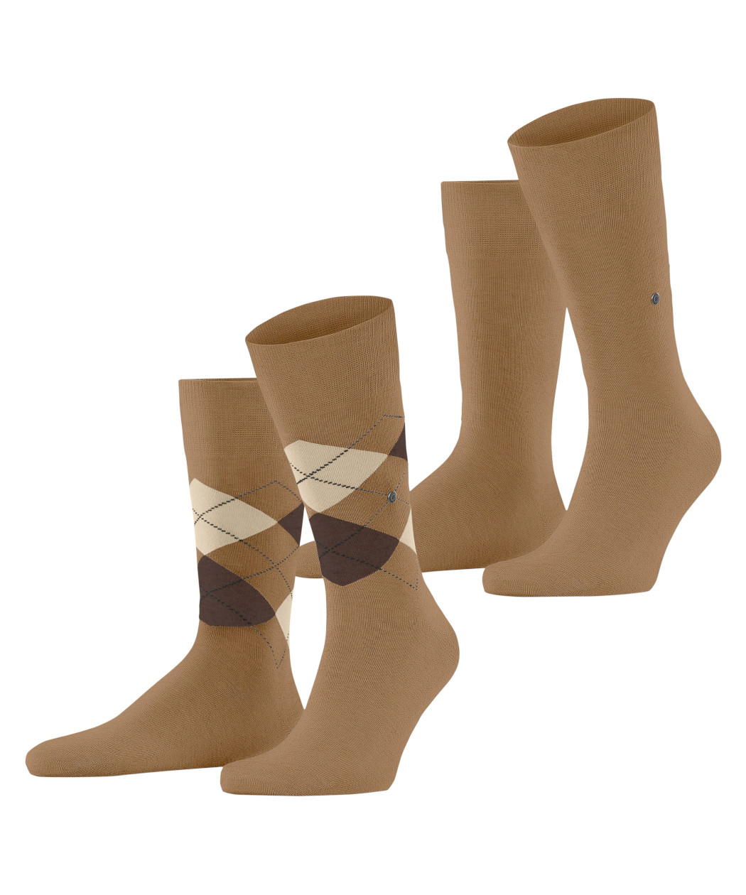 2er-Pack Burlington Everyday Argyle Mix Herren Socken