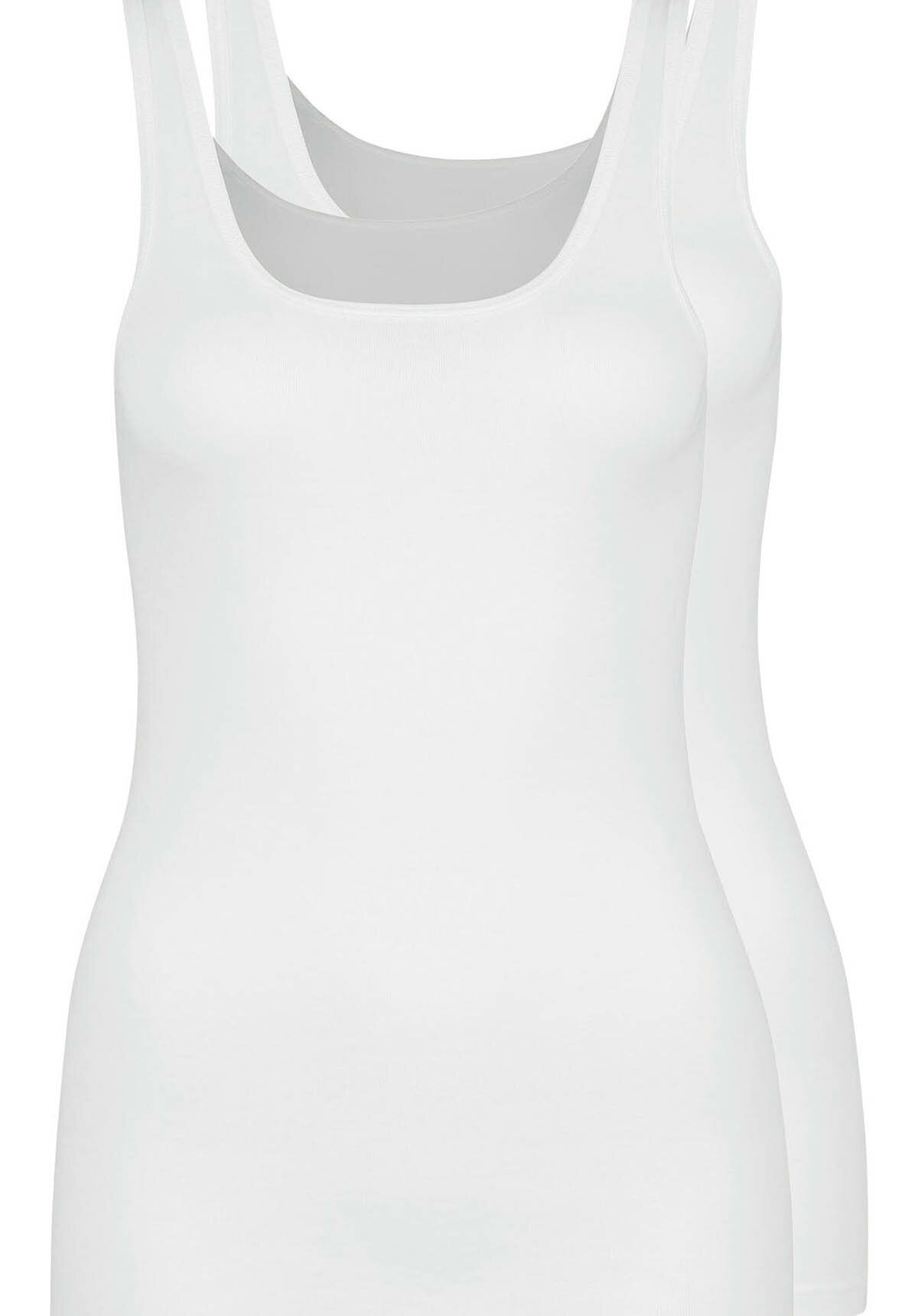 2er Pack Huber Cotton Extra Fine Damen Achselshirt