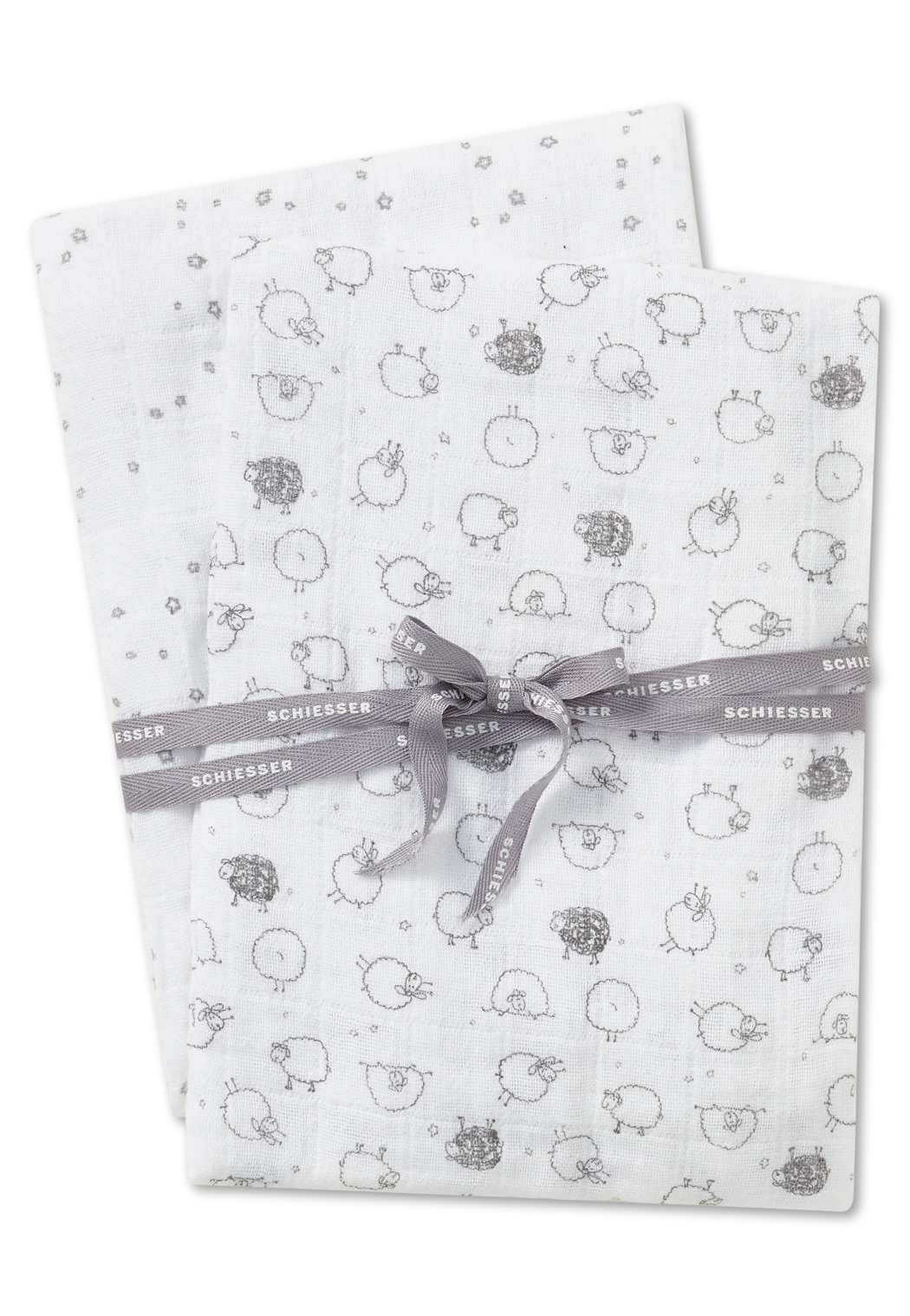 2er-Pack Schiesser Original Classics  Baby Unisex Mulltuecher