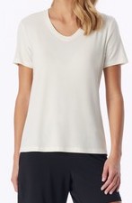 Schiesser Mix+Relax Damen Shirt kurzarm V-Ausschnitt