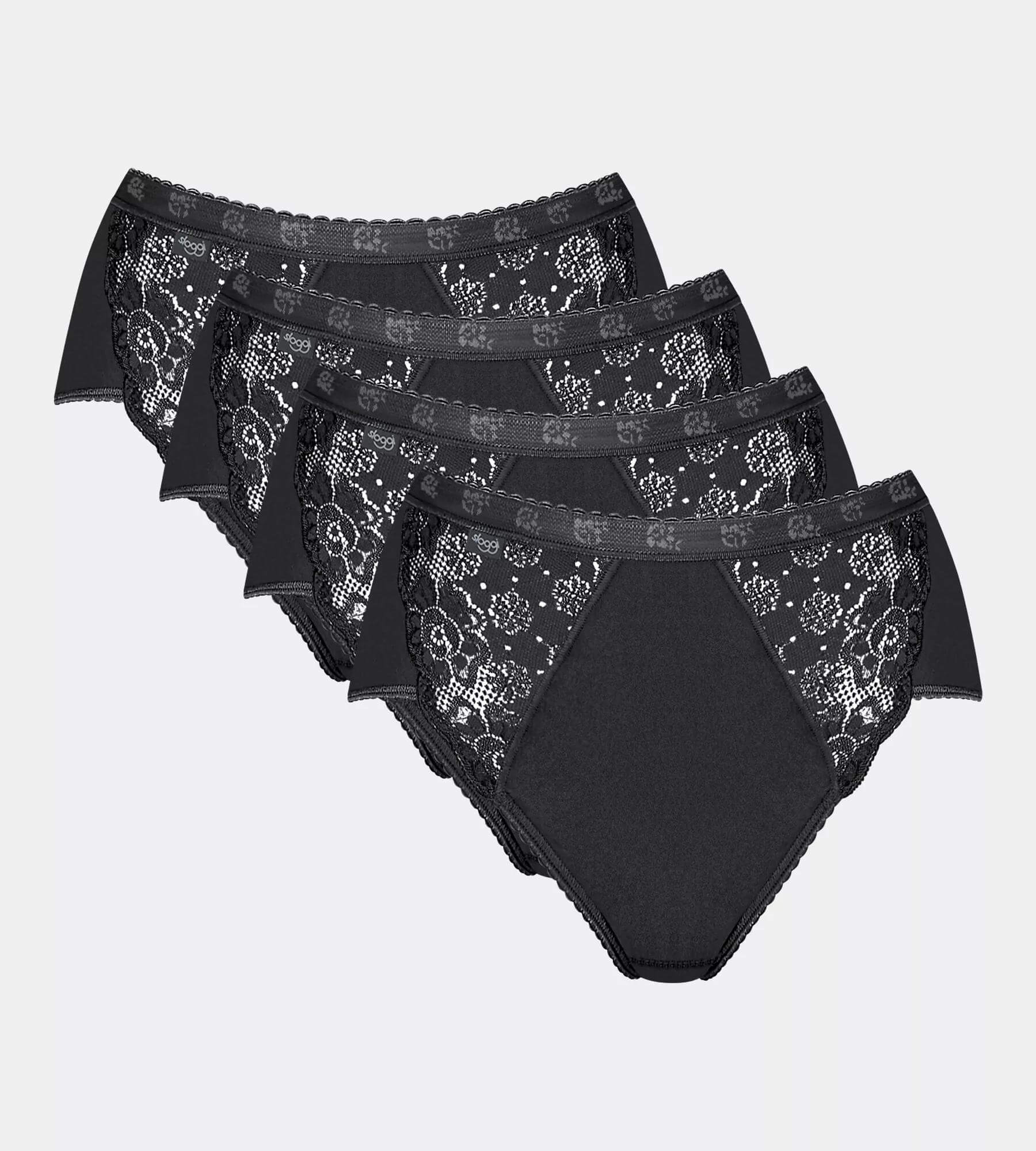 4er-Pack Sloggi Chic Damen Midi 4P 