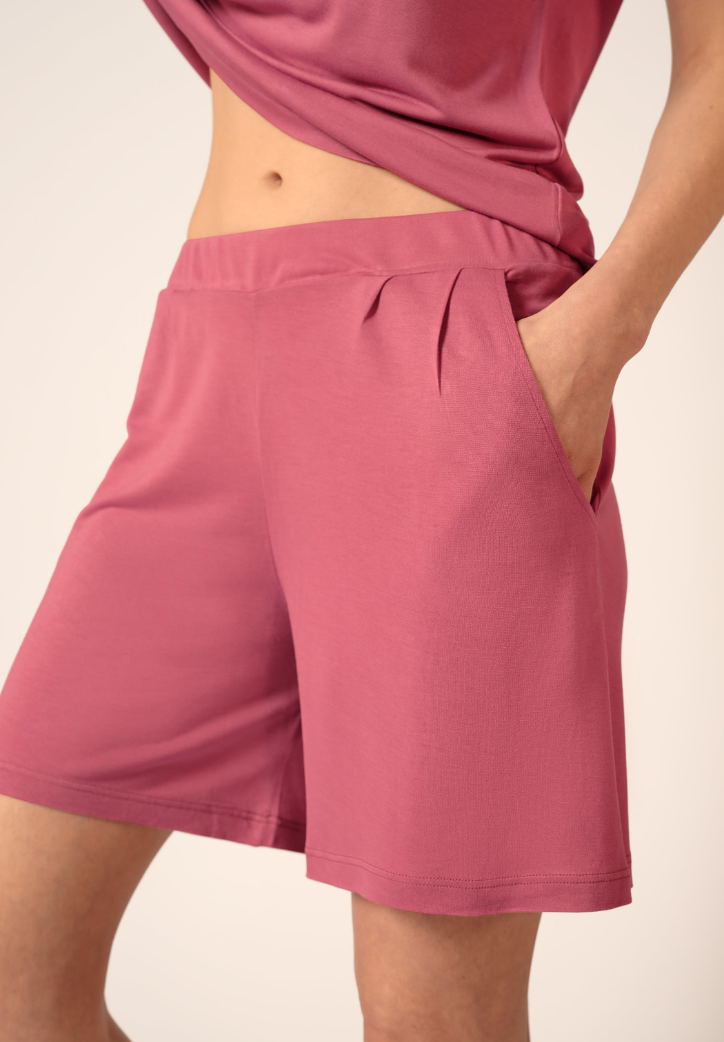 Huber Night Basic Selection Damen Shorts Mittellang
