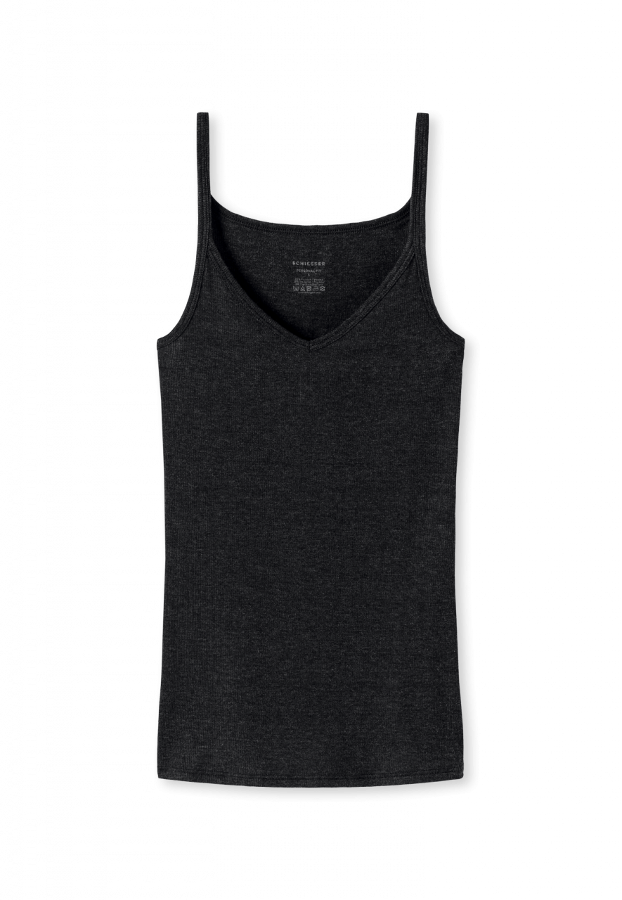Schiesser Basic Personal Fit Rippe Damen Spaghetti Top
